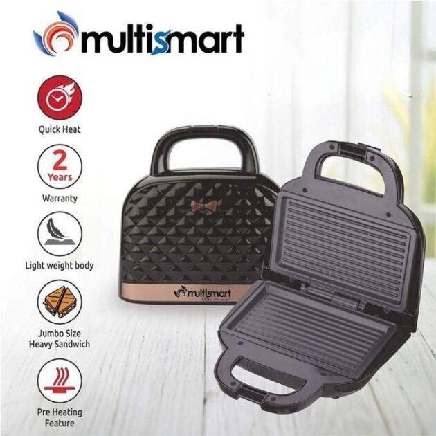 Multismart Panineuse & Grill - 750 Watts -Ms Sw1011