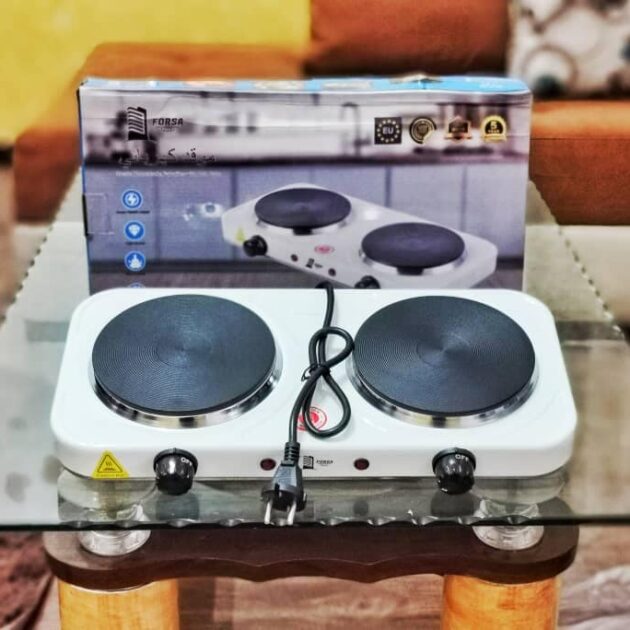 Plaque chauffante électrique double