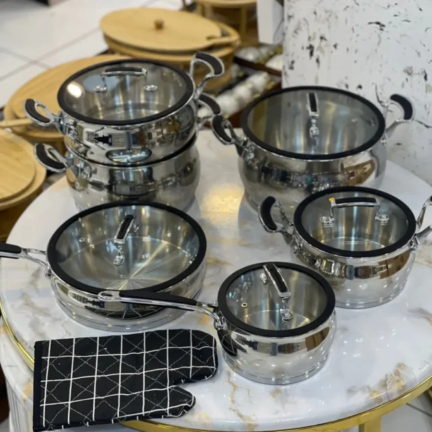 ensemble de batterie de cuisine Kitchen Star de 11 pcs